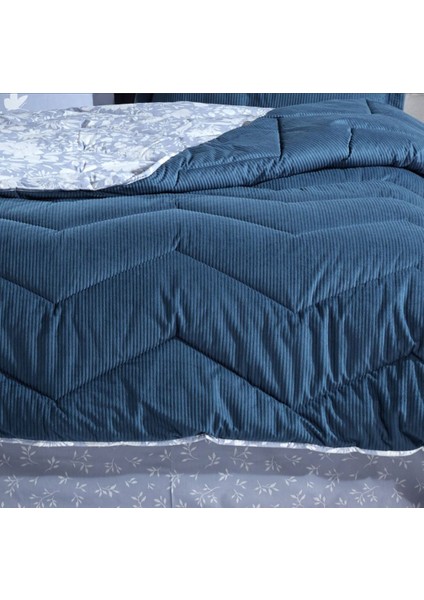 Comfort Yorgan Seti 240X220 Çift Kişilik - Hira Mavi
