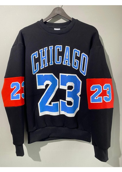 Retro Club Unsex Oversize Chicago 23 Baskl Polarl Sweatshirt