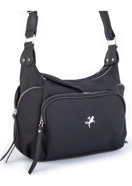 Kadın Çapraz Çanta Siyah Buzzy ( 26X21X15 Cm)
