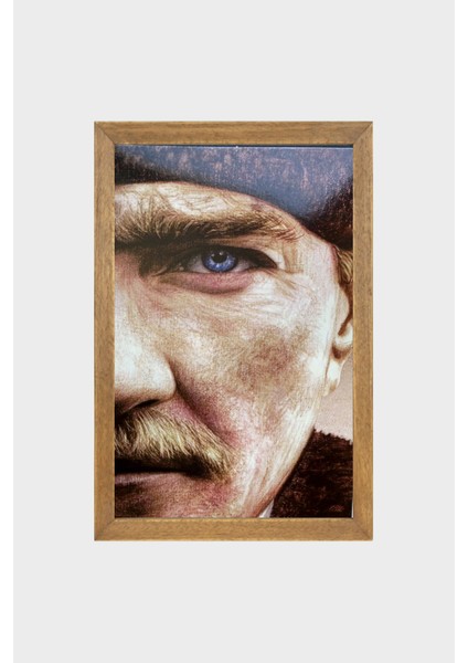 Ulu Önder Mustafa Kemal Atatürk Portresi, Çerçeveli Cam Tablo 30 x 45 cm fiyatları