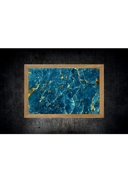 Mermer Desenli Tablo, Çerçeveli Cam Tablo 20 x 30 cm fırsatları