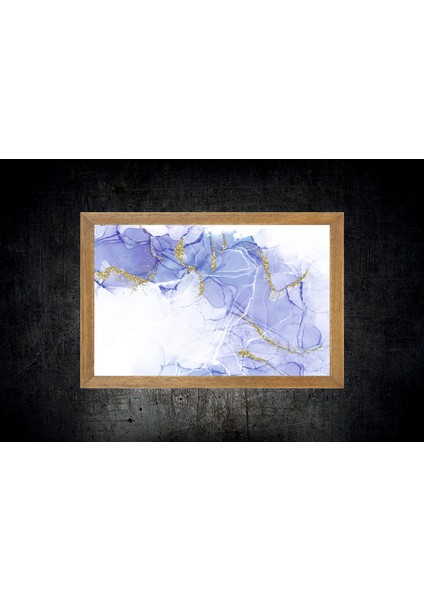 Mermer Desenli Tablo, Çerçeveli Cam Tablo 20 x 30 cm fırsatları