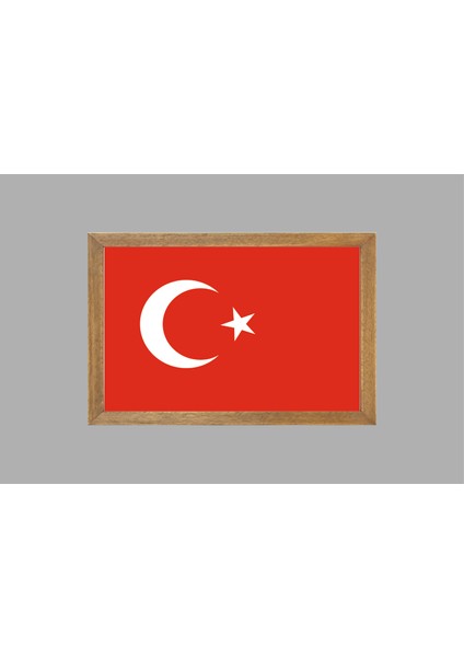 Türkiye Cumhuriyeti Devleti Bayrağı Tablo, Çerçeveli Cam Tablo 20 x 30 cm fiyatları