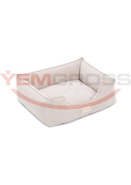 Alpha Ekru Köpek Yatağı M 80x65cm