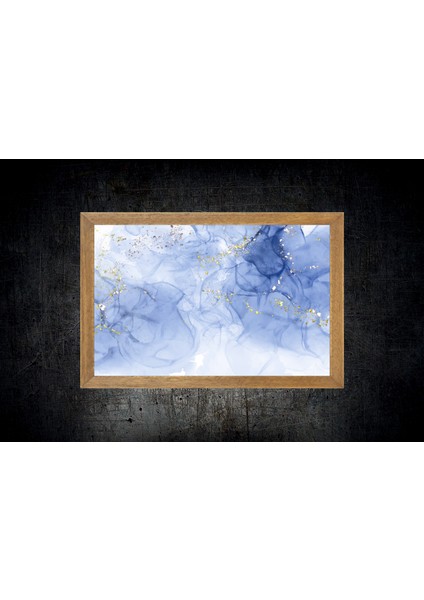 Mermer Desenli Tablo, Çerçeveli Cam Tablo 20 x 30 cm fırsatları