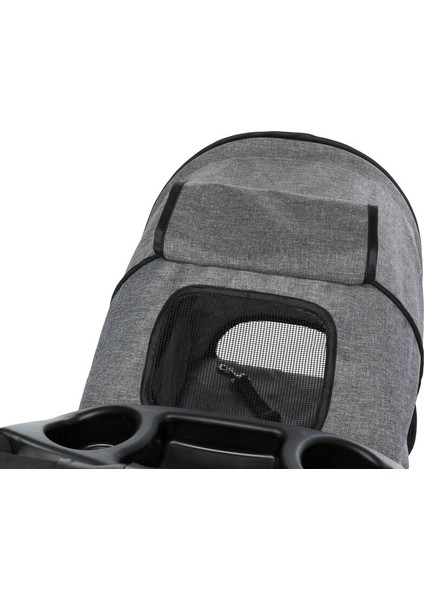 Köpek ve Kedi Arabası 47x100x80cm Gri 4 Tekerlekli fırsatları