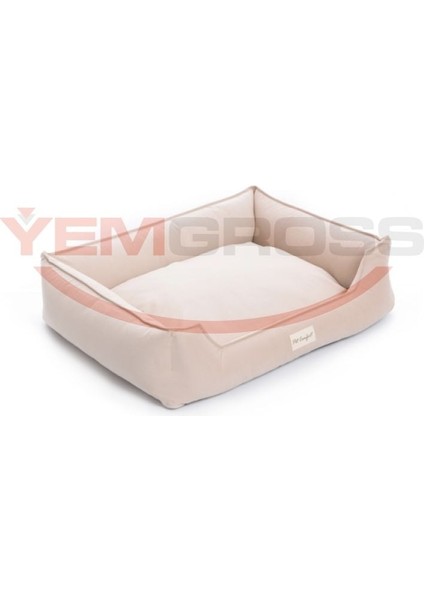 Delta Ekru Köpek Yatağı M 90x70cm