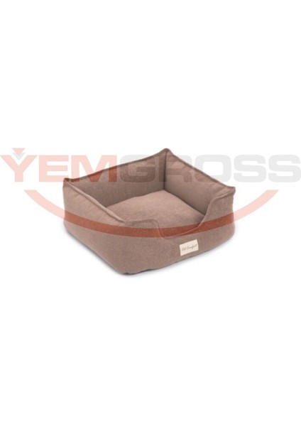 Alpha Açık Kahverengi Kedi ve Köpek Yatağı S 60x50cm