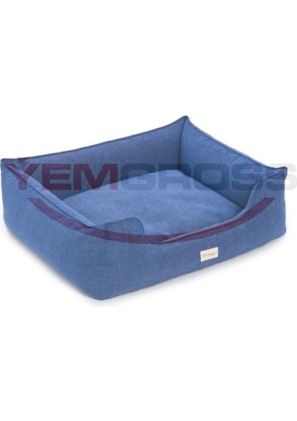 Alpha Mavi Köpek Yatağı L 105x85cm