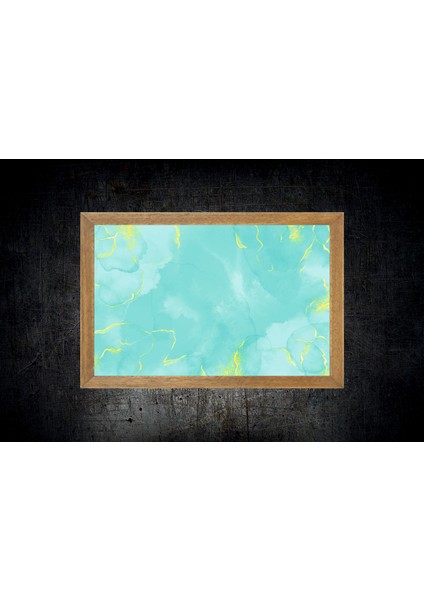 Mermer Desenli Tablo, Çerçeveli Cam Tablo 20 x 30 cm fırsatları