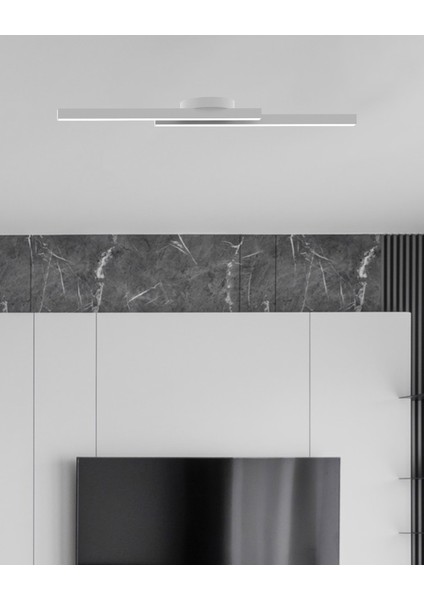 Marea ( Gri Kasa, Beyaz Işık ) Ledli Modern Plafonyer LED Avize, Salon, Mutfak, Oturma Odası fiyatları