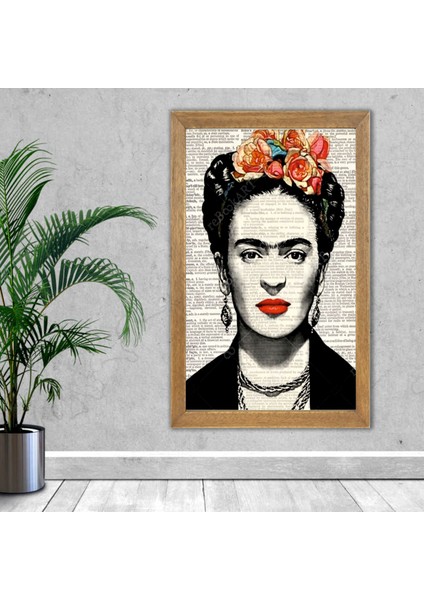 Ressam Frida Kahlo Tablo, Çerçeveli Cam Tablo 20 x 30 cm