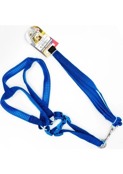 Euro Dog Köpek Uzatma Tasması Ve Göğüs Tasması Takımı Mavi 20 Mm