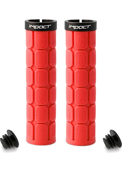 Epic Grid Yüzüklü Plastik Bisiklet Elciği Kırmızı