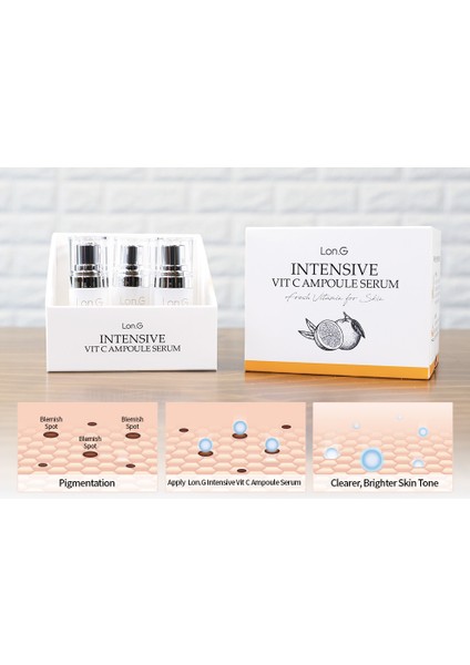 K-Beauty Intensive C Vitamini Ampul Serumu 5 Haftalık Set - 7,3 gr x 5'li Kutu