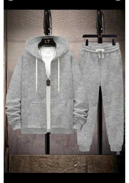 Erkek Kapşonlu Ceket Eşofman Takımı