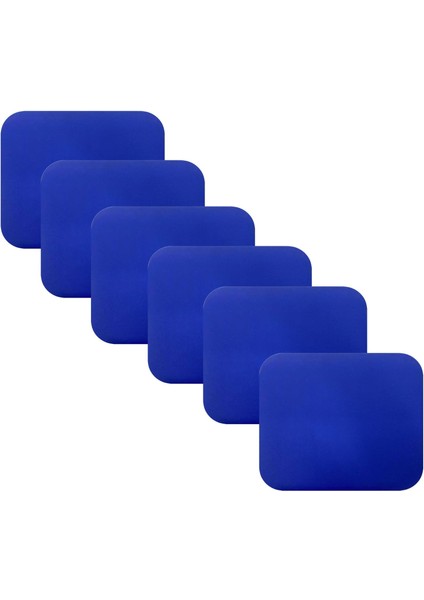 Knsz oturma minderi 6 lı mazlum mvi suni deri tel sandalyesi oturma yeri için