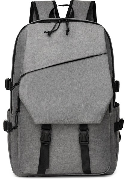 Işe Gidiş Sırt Çantası Erkek Moda Rahat Büyük Kapasiteli Açık Sırt Çantası Öğrenci Laptop Çantası (Yurt Dışından)