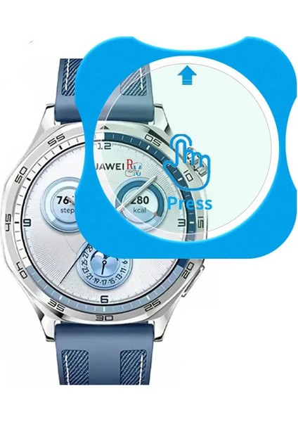 Huawei Watch Gt4 46 mm ile Uyumlu Ekran Koruyucu Kolay Uygulanabilir Aparatlı Ekran Koruyucu