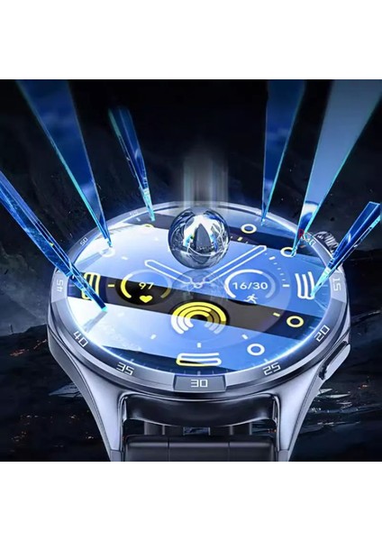 Huawei Watch Gt4 46 mm ile Uyumlu Ekran Koruyucu Kolay Uygulanabilir Aparatlı Ekran Koruyucu
