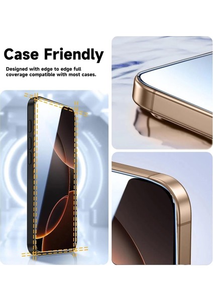 iPhone 16 Pro Uyumlu Hayalet Ekran Koruyucu & Kolay Kurulum Aparatı 9h Temperli Cam Üstün Koruma fırsatları