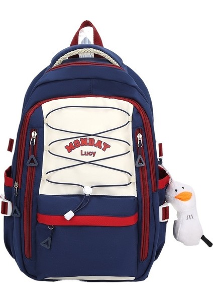 Yeni Yüksek Görünümlü Okul Çantası, Orman Kontrast Renkli Ipli, Lise Öğrencisi Büyük Kapasiteli Sırt Çantası, Üniversite Tarzı Seyahat Sırt Çantası (Yurt Dışından) fiyatları