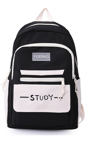 Yeni Kore Tarzı Büyük Kapasiteli Öğrenci Sırt Çantası Okul Çantası, Baskılı Logolu Erkekler ve Kadınlar Için Su Geçirmez ve Aşınmaya Dayanıklı Gündelik Sırt Çantası (Yurt Dışından)