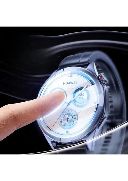 Huawei Watch Gt3 Pro 46 mm ile Uyumlu Ekran Koruyucu Kolay Uygulanabilir Aparatlı Ekran Koruyucu modelleri