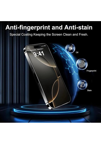 iPhone 16 Pro Uyumlu Ekran Koruyucu Anti-Dust Toz Önleyici Premium Temperli Cam Ekran Koruma indirimleri