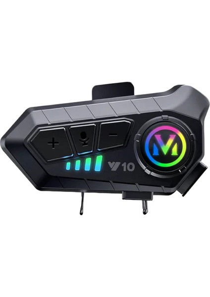 Y10 Motosiklet Kablosuz Kask Kulaklık Su Geçirmez Intercom Bluetooth 5.3