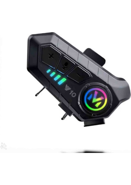 Y10 Motosiklet Kablosuz Kask Kulaklık Su Geçirmez Intercom Bluetooth 5.3