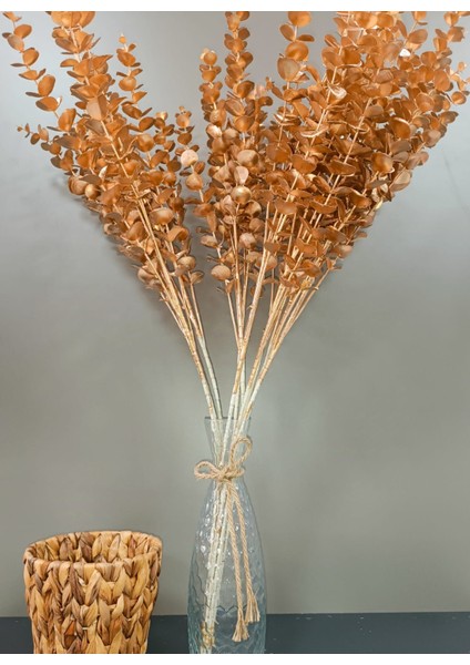 Osohome 2 Adet Gold Rengi Yapay Okaliptüs 85 cm Şık Bir Dekoratif modelleri