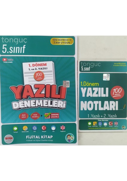 Akademi 5. Sınıf Yazılı Notları 1. Dönem 1 ve 2. Yazılı+Yazılı Denemeleri 1 ve 2. Yazılı