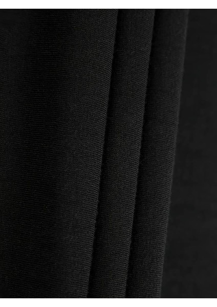 Dama Desen Smile Baskılı Siyah Oversize Bisiklet Yaka Sweatshirt fırsatları