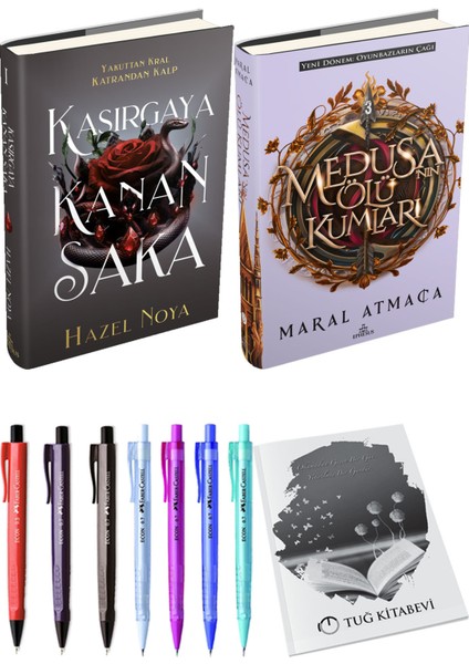 Medusanın Ölü Kumları 3 Ciltli ve Ephesus Yayınları Kasırgaya Kanan Saka 1 Ciltli Hazel Noya 2li Set