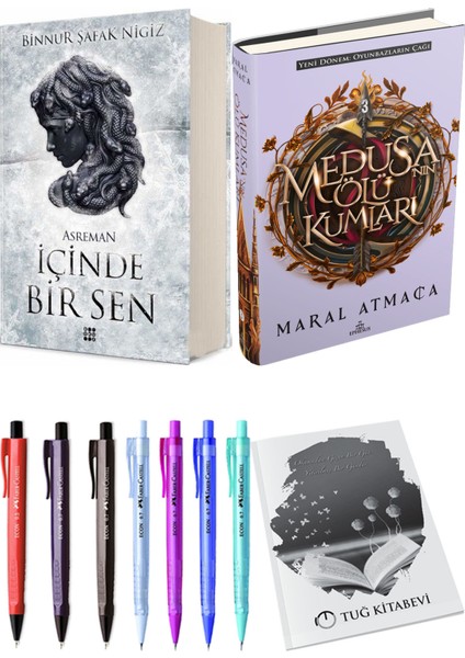 Medusanın Ölü Kumları 3 Ciltli ve Içinde Bir Sen 2 Asreman Ciltli Binnur Şafak Nigiz 2li Set