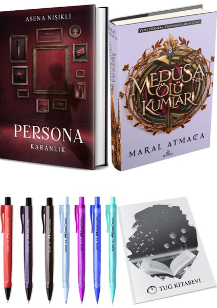 Medusanın Ölü Kumları 3 Ciltli ve Persona Karanlık Ciltli Asena Nişikli 2li Set