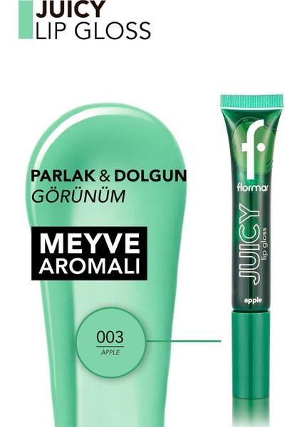 Juicy Lip Gloss Meyve Aromalı Besleyici Dudak Parlatıcısı (003 Apple) 8682536087735