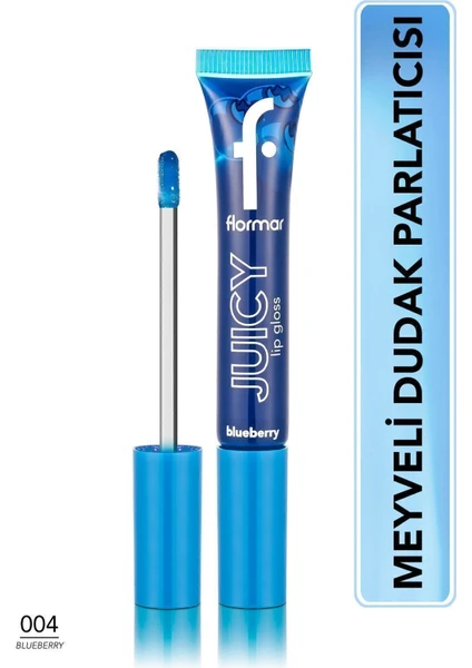 Juicy Lip Gloss Meyve Aromalı Besleyici Dudak Parlatıcısı (004 Blueberry) 8682536087742