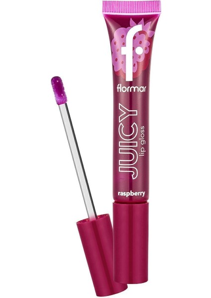 Juicy Lip Gloss Meyve Aromalı Besleyici Dudak Parlatıcısı (001 Raspberry) 8682536087711