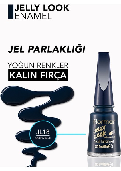 Jelly Look Nail Enamel (Jl18 Ocean Blue) 8690604282128 fırsatları