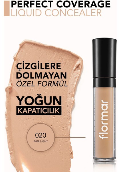 Perfect Coverage Doğal Görünüm Veren Likit Kapatıcı (020 Fair/Light) 8690604558056