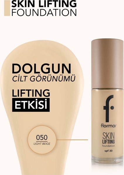 Skin Lifting Yaşlanma Karşıtı Bakım Yapan Kremsi Dokulu Spf 30 Fondöten - Light Beige