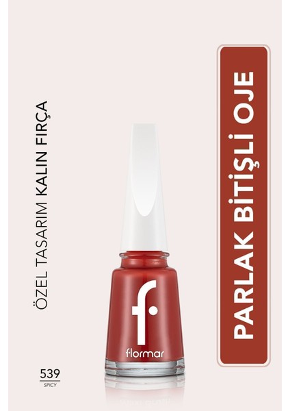 Nail Enamel Yüksek Pigmentli & Parlak Bitişli Oje (539 Spicy) 8682536047821