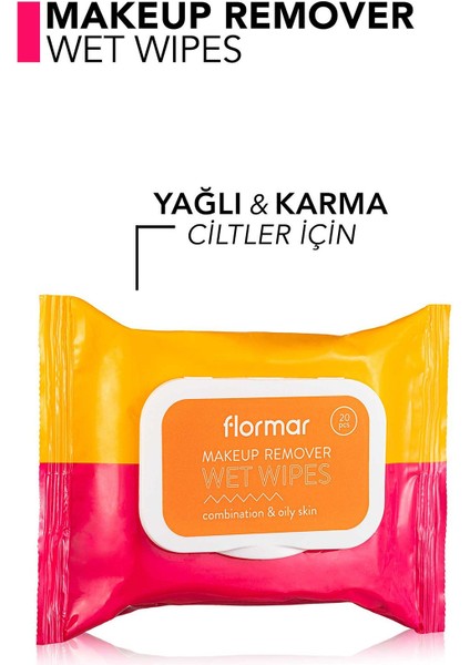 Wet Wipes Karma ve Yağlı  Ciltler için Temizleme Mendili  002