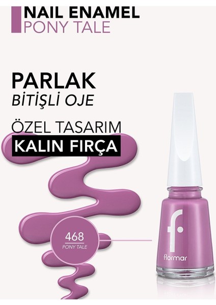 Nail Enamel Yüksek Pigmentli & Parlak Bitişli Oje (468 Pony Tale)
