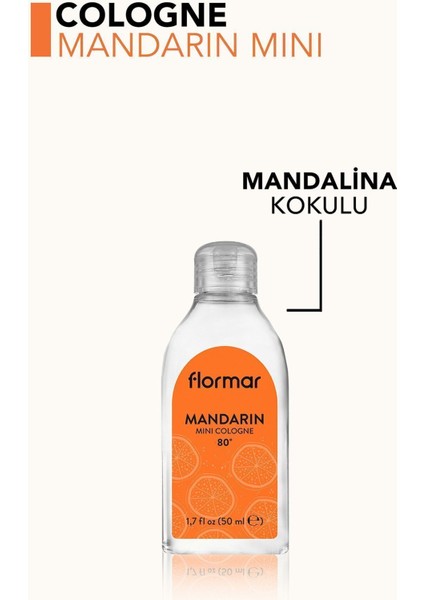 Mandalina Kokulu Temizleyici & Ferahlatıcı Mini Kolonya