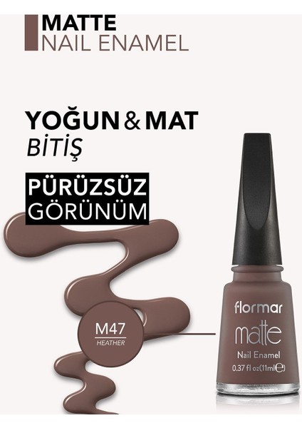 Matte Nail Enamel (M47 Heather) 8690604534166