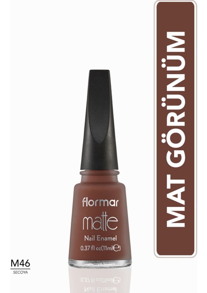 Matte Nail Enamel Oje M46 Secoya