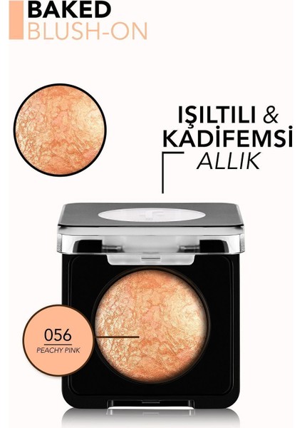 Baked Blush-On Yüksek Pigmentli & Doğal Işıltılı Fırınlanmış Allık